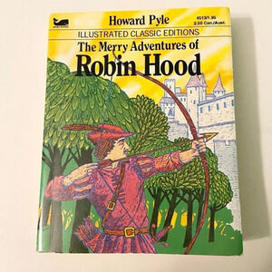 Vintage 1979 The Merry Adventures Of Robin Hood Illustrated Classic Edition Moby